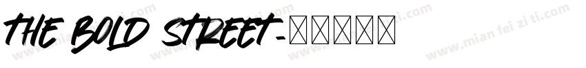THE BOLD STREET字体转换